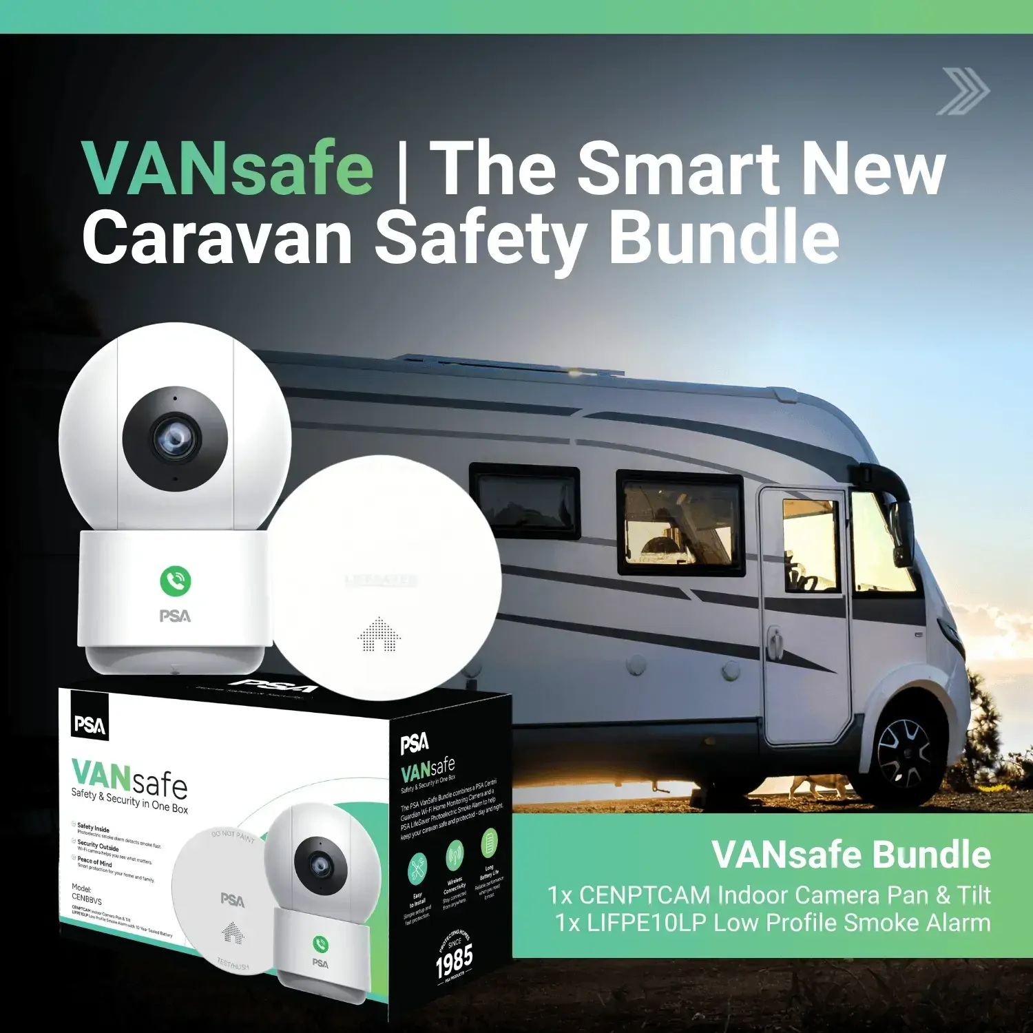 PSA Centrii VanSafe Caravan Safety Bundle