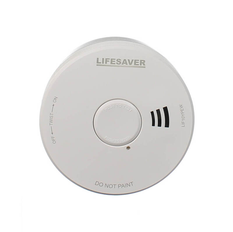 PSA Lifesaver LIF10YPEW Wireless RF Photoelectric Smoke Alarm, 10 Year Lithium Battery